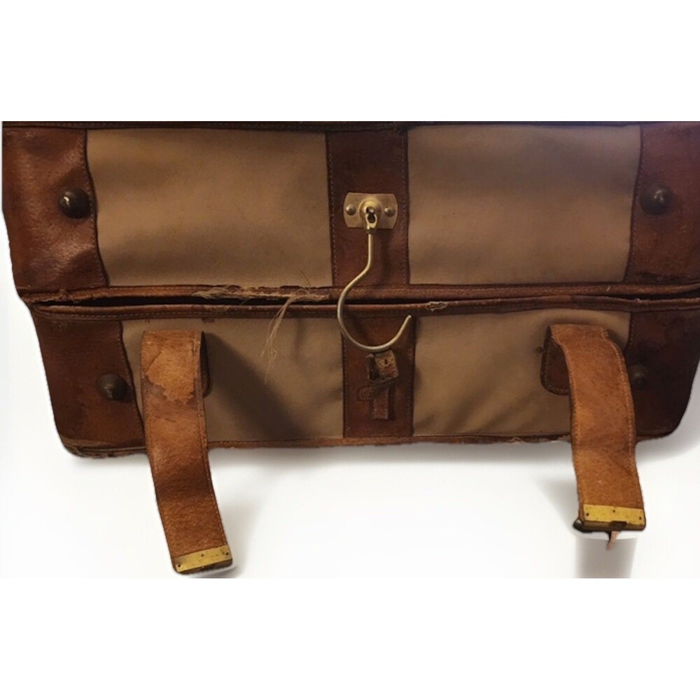 Vtg Gucci Suitcase Garment Bag Italy Red‎ Green Web Stripe Travel Luggage Read - Picture 5 of 7